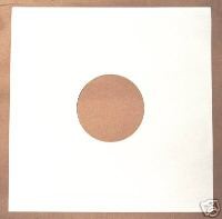 25 12" WHITE DISCO BAG CARD RECORD SLEEVES 