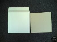 100 7" WHITE RECORD MAILERS AND 200 STIFFENERS 