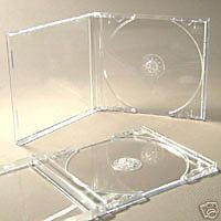 10 CD ALBUM CASES WITH CLEAR TRAYS 