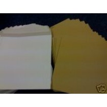 1000 12" WHITE RECORD MAILERS AND 1500 STIFFENERS 