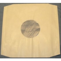 100 12" WHITE POLYLINED PAPER RECORD SLEEVES 