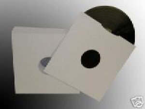 100 x 10" WHITE CARD MASTERBAG / RECORD SLEEVES 