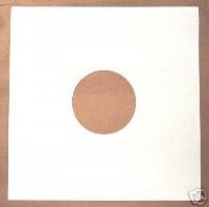 250 12" WHITE DISCO BAG CARD RECORD SLEEVES 