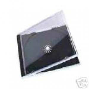 100 CD ALBUM CASES WITH BLACK TRAYS 